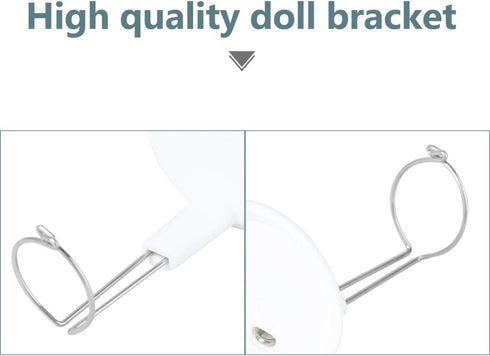 NUOBESTY 6pcs Doll Display Rack Toy Model Bracket Doll Storage Rack Portable Doll Stand...