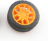 10pcs Toys Car Wheels 30mm Rubber Tire for DIY Model Toy Accessories (Orange)...