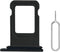 SIM Card Tray Replacement for iPhone 11 (Black) - Compatible with Models A2221, A2111, A2223 - Includes SIM Eject Pin Tool and Waterproof Rubber S...