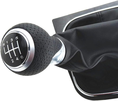 Malcayang 6 Speed Shift Knob Boot Kit for Golf 5 6 MK5 MK6 R32 GTD GTI 2004-2009 Scirocco Octavia...