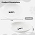 2 Pcs Cat Bowls, Wide & Shallow Cat Plates for Whiskey Fatigue Relief, 15cm/6’' Ceramic Cat Feeding Dishes Cute Fish Bone Design, Wet & Dry Food F...