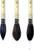 XDT#920 Round Watercolor Artist Paint Brush 3 Piece Set Medium Soft Black Goat Hair Long Handle #8#10#12, Mop Style Paint Brush for Watercolor & A...
