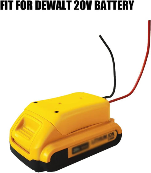 Power Wheels Battery Adapter Fit for DeWalt 20V Battery Connector with 12awg Wires 2Packs...