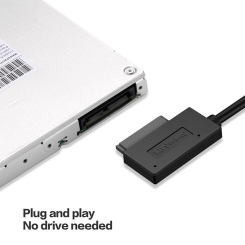 chenyang CY USB 3.0 to 7+6 13Pin Slimline SATA Cable Adapter for Laptop CD DVD ROM Optical Drive...