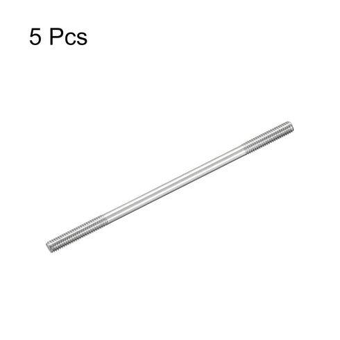 MECCANIXITY 304 Stainless Steel Push Rod Connector Double End Threaded Rod for DIY RC Car, Boat, Car, Airplane, Helicopter Model&DIY Material, M4x...