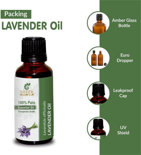 Lavender Essential Oil 15 ML (0.51 Fl.OZ) | 100% Pure Natural Undiluted Uncut Therapeutic Grade Lavandula Officinalis Essential Oil...