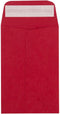 LUXPaper #4 Coin Envelopes | Peel & Press | 3'' x 4 1/2'' | Ruby Red | 80lb. Text | 50 Qty...