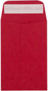 LUXPaper #4 Coin Envelopes | Peel & Press | 3'' x 4 1/2'' | Ruby Red | 80lb. Text | 50 Qty...