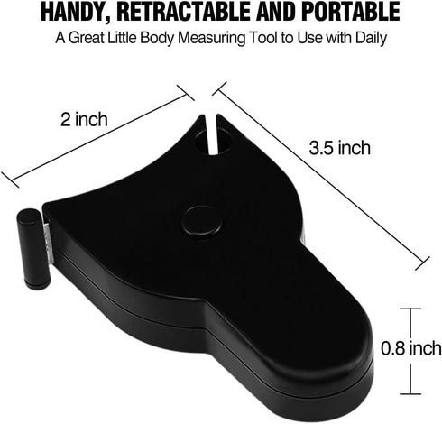 Automatic Telescopic Tape Measure, Body Measure Tape 60 inch (150cm), Self-Tightening Retractable Measuring Tape for Body Accurate Way to Track We...