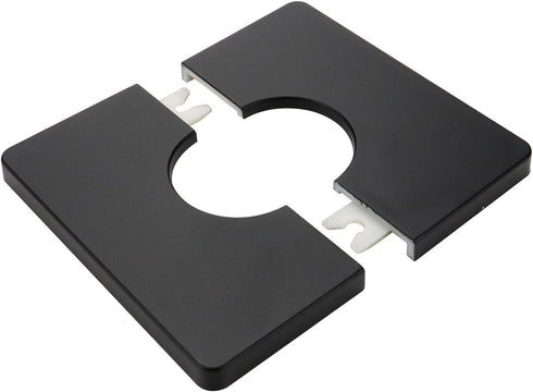 2 Pcs Wall Split Flange, ABS Square Self-Adhesive Escutcheon Plate Buckles Design for 1.3"/33mm Diameter Pipe...