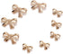 20 Pcs Alloy Bow Shaped Buttons for DIY Crafting Project and Sewing Clothing Coat Cloak Sweater Shirts, 2 Sizes...