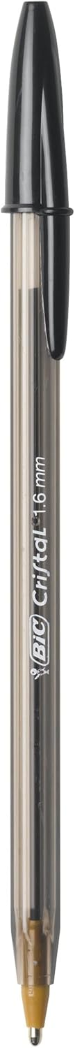 BIC Cristal Xtra Bold Ballpoint Pen, Bold Point (1.6mm) For Vivid And Dramatic Lines, Black Ballpoint Pens, 24-Count...