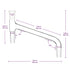 Glass Distilling Adapter, Borosilicate Glass 75 Degree Bent Chemistry Distillation Adapter with 24/40 Standard Joint...