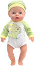 2 Sets 14-16 inch Baby Doll Clothes - 2 Pack Cartoon Print Rompers with Hat Outfits for Baby Doll Boy and Girl...