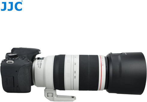 JW LH-83D BLACK Reversible Lens Hood For CANON EF 100-400mm f/4.5-5.6L IS II USM Lens w/ CPL ND Filter Adjustment Window replaces Canon ET-83D + J...