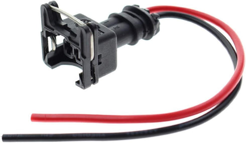 Fuel Injector Connector EV1 OBD1 Plug Wire Harness Pigtail Wiring Loom Clip Cut & Splice 2-Wire Female - 8pcs...