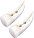 30pcs 6 Colors 5cm Acrylic Horn Imitation Tooth Toggle Buttons Compatible with Coat Jacket Blazer Cream Bone...