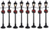 Lemax Christmas Village Gas Lantern Street Lamp Set of 8 Battery Operated (4.5V) - 64500...