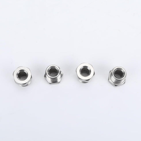4PCS 1/2 x20 Inverted Flare Stainless Steel Tube Nuts for 1/4" Brake Line Tubing...