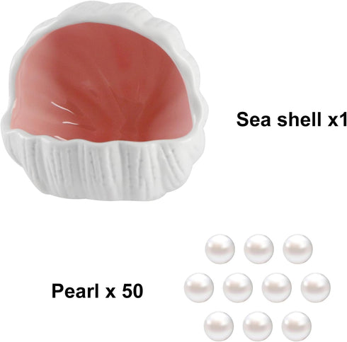 Aquarium Decorations Conch Shell-Shaped Ceramic Fish House Betta Fish Tank Accessory Decor Small Fish Hideout Cave for Fish Playing or Hiding (Pin...