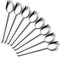 IQCWOOD Sporks Stainless Steel, Salad Forks, 8 Pack 18/10 Stainless Steel Spork, 7.4 Inches Long Handle Dessert Spoons, Ice Cream Spoons Fork Reus...