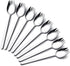 IQCWOOD Sporks Stainless Steel, Salad Forks, 8 Pack 18/10 Stainless Steel Spork, 7.4 Inches Long Handle Dessert Spoons, Ice Cream Spoons Fork Reus...