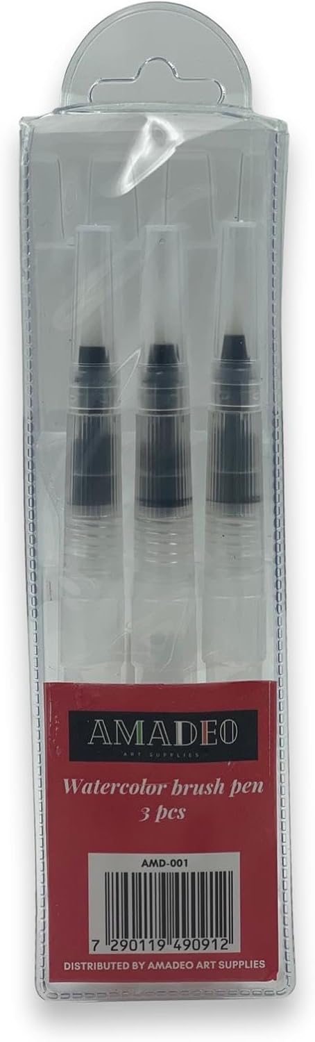 Amadeo Watercolor Brush Pen - 3 Pcs...