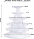 6 Tier Macaron Tower Stand for Wedding Birthday Party,Plastic Display Stand for Cupcake Cake2...