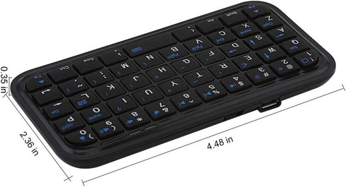 Bluetooth 3.0 Keyboard,Rechargeable Mini Slim Travel Size Wireless Pocket Keypad Small Portable 49 Keys Keyboard for PC Notebook Tablets Smartphon...