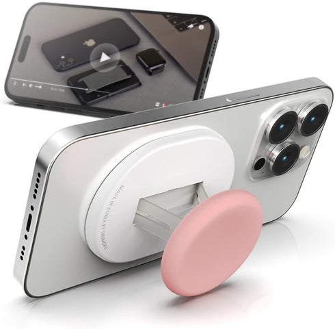 Sinjimoru Magnetic Phone Grip, Magnetic Phone Holder Compatible with MagSafe Stand, Ensuring Finger Comfort for iPhone 15 14 13 12, M-Mini Tok Pin...