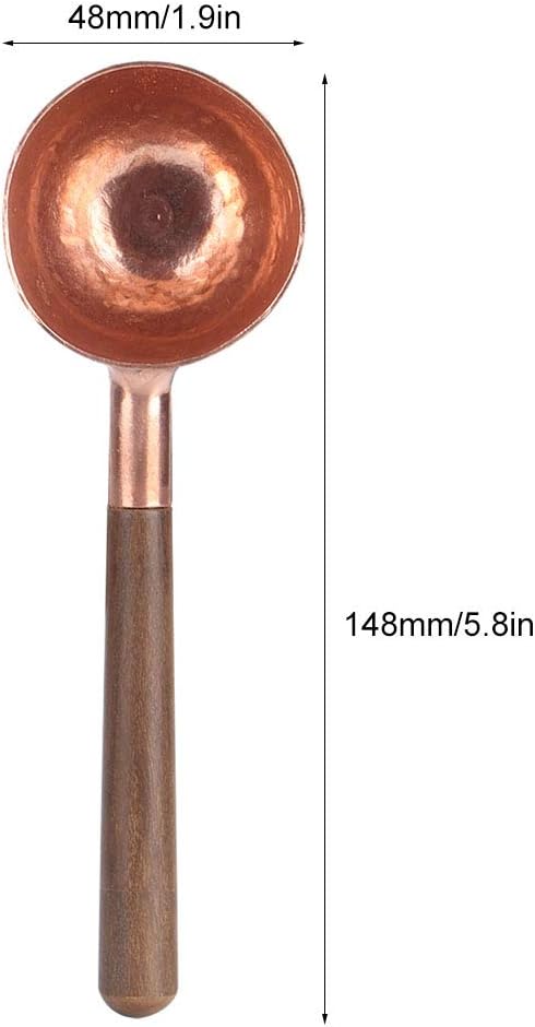 Coffee Measuring Scoop, Coffee Beans Spoons Manual Grinding Scoop With Wood Handle For Tea Sugar Salt Spoons Tools Kitchen Supplies...