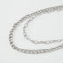 Dainty Layered Necklace Paperclip Choker Necklace Punk Cuban Link Chain Necklace Silver Curb Chain Necklace for Women...