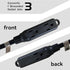HONDERONS 6FT 3 Outlets Black Extension Cord with Flat Plug, 14/3 SPT-3 Extension Cable 3 Prong Grounded, Durable Power Cable for Home, Office...