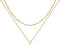MOMOL Layered Initial Necklace for Women 18K Gold Plated Stainless Steel Layering Beaded Choker Necklace Personalized Tiny Letters Name Necklace...