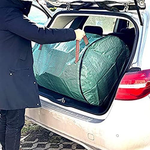 79 Gallons Lawn Leaf Bags, Yard Waste Bag, Reusable Gardening Leaf Collet Bag, Patio Garden Weed Bag, Leaf Collector Storage Bin, Trash Can with L...