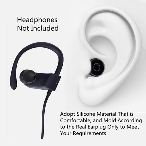 18 Pairs Earbud Tips Replacement Earbud Tips Earbud Replacement Tips Fit for in-Ear Headphones(Inner Hole from 4mm-5.5mm Earphones) Earbud Covers ...