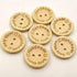 100 Pcs Wooden Buttons Handmade with Love Round Sewing Button 2 Holes Crafts Decor Button DIY Craft Supplies (25MM)...