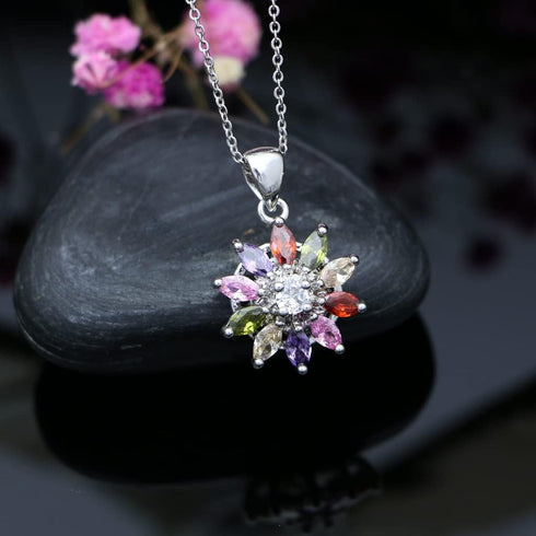 LMXXVJ Necklace Pendant for Women,Teardrop Necklace Birthstone Necklace Pendant Jewelry Anniversary/Birthday Gift for Mom Wife Friend,18" + 2"...