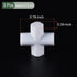 YOKIVE 3 Pcs Magnetic Stir Bar, PTFE Coated Cross Type Stirrer | Great for Lab Liquid Solution Stirring Mixing(White, 0.79-Inch)...