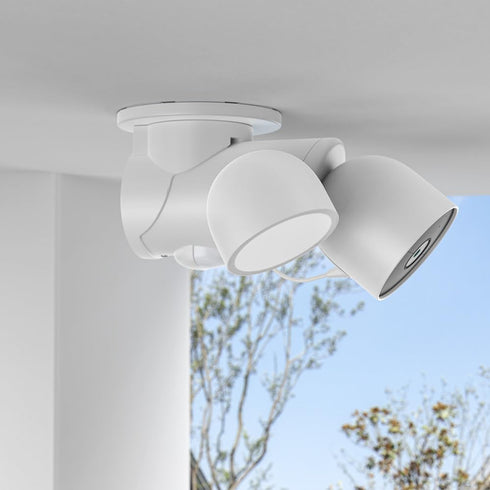 Holicfun 90-Degree Ceiling/Eave Mount Adapter for Google Nest Cam with Floodlight - Outdoor Camera...