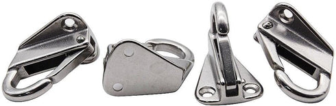 Spring Snap Attach Rope Hook, Stainless Steel 316 Fender Spring Hook Fending Hook Marine Clothes Boat Hardware Accessories (2)...