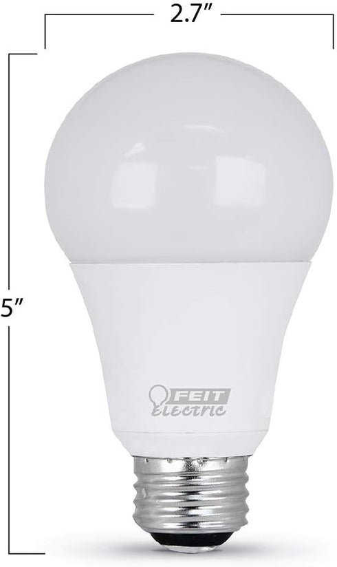 Feit Electric 150W LED Light Bulb, Adjustable Wattage 50/100/150 Equivalent, A21 LED Bulb, Non Dimmable, 22 Year Life, 2200 Lumen, 5000k Daylight,...