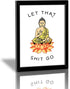 Framed Let That Shit Go Art Print Set of 1 (8”X10”?-Read To Hang- Zen Printing Yoga Room Decoration Canvas Buddhist Prints Wall Pictures Bathroom ...