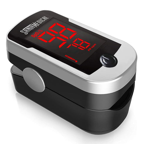 Deluxe SM-110 Finger Pulse Oximeter with Carry Case and Neck/Wrist Cord...
