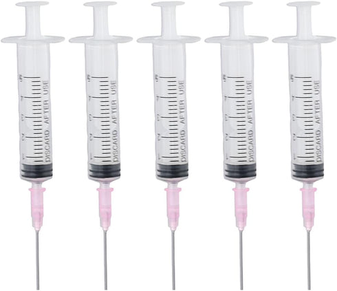 5 Pack Fountain Pen Ink Converter, 5ML/CC Ink Filling Syringe, with Platic Blunt Needle Tip for Fountain Pen...