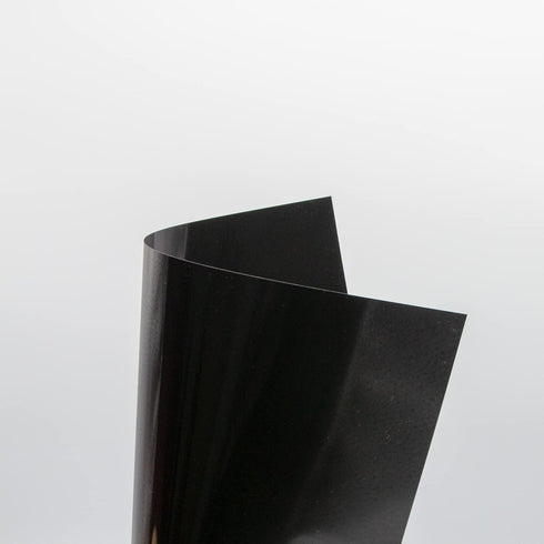 Opaque Black Plastic Sheets, 7.5mil (.0075") 12” X 12” Craft Plastic Film, PET Stencil Material, Glossy and Flexible Plastic Sheet for Crafts, Cri...