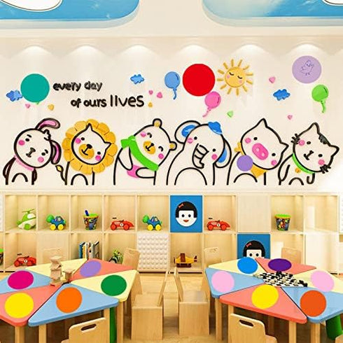 12pack 11 inch Color Dry Wipe dot Circle Removable Dry Erase Circles, whiteboard Marking Vinyl Sticker dot Wall Decal Wall Decal School Classroom ...