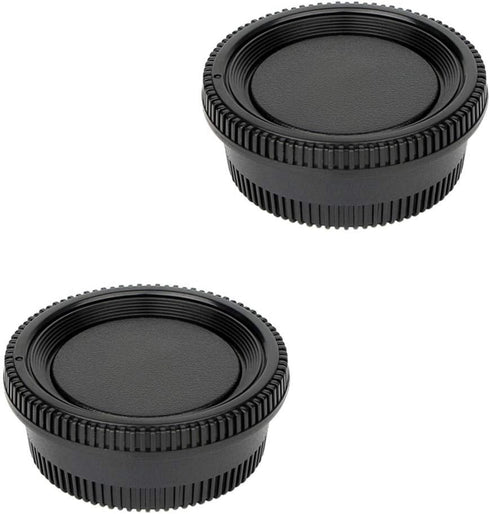 2 Pack Rear Lens Cap and Camera Body Cap Cover Kit for Nikon D3500 D3400 D3300 D3200 D3100 D5100 D5200 D5300 D5500 D5600 D7000 D7100 D7200 D7500 D...