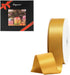 LIUYAXI Yellow Gold Double Face Satin Ribbon 1" X 50 Yards, Ribbons Perfect for Crafts, Gift Wrapping, Bow Making and More...