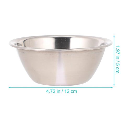 2pcs Stainless Steel Medical Bowl Surgical Bowls Thickened Iodine Cups with Seamless Construction Basin for Sponges Dressings Sterile Fluid...